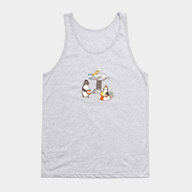 Birds of Literacy Tank Top by Darel